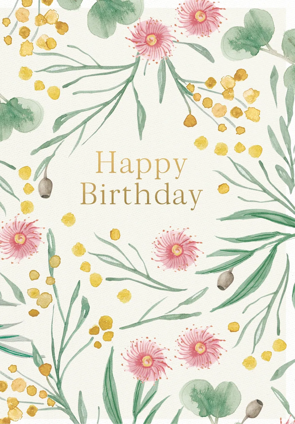 KaiserCraft Botanical Blooms bursdagskort birthday flora