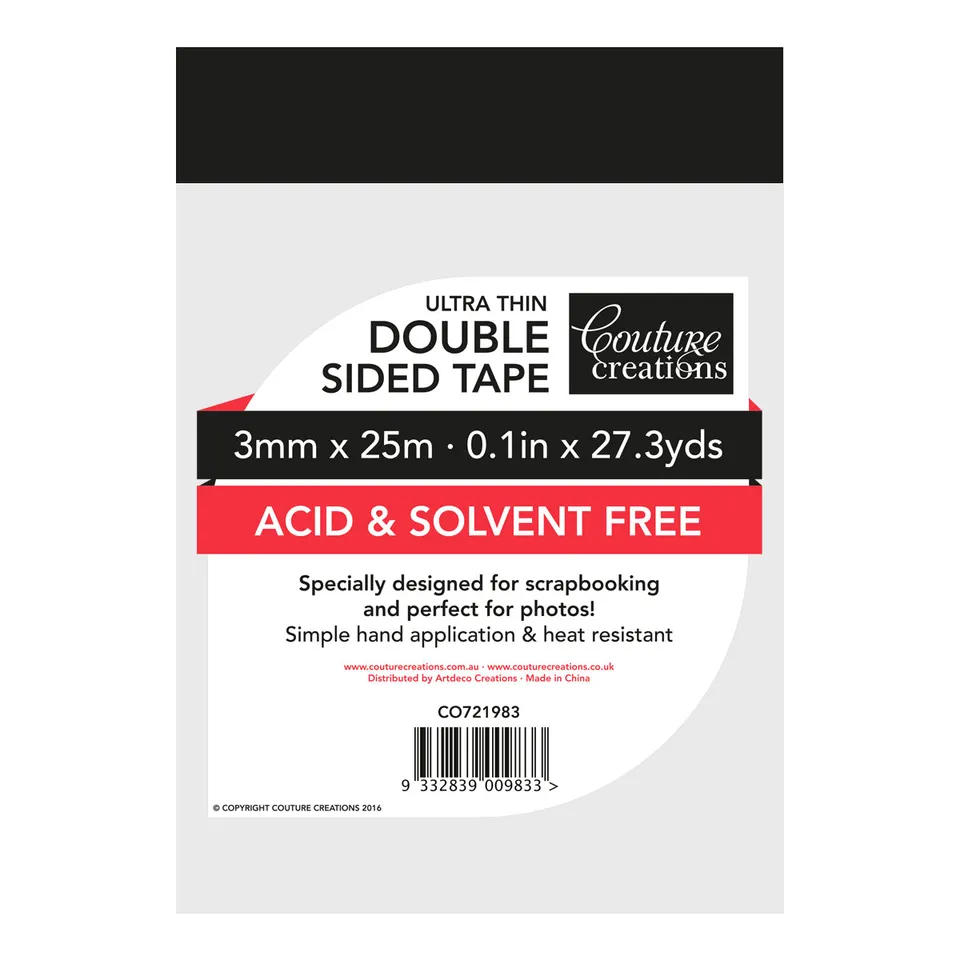 Couture Creations dobbeltsidig tape 3 mm x 25 m