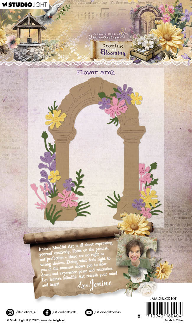 Jenine's Mindful Art Growing Blooming Flower arch dies