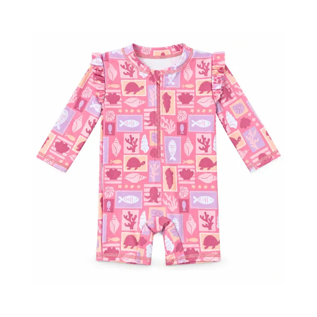 KaiserCraft Salty Toes Baby Swim Frilled All In One badedrakt Summer Holiday