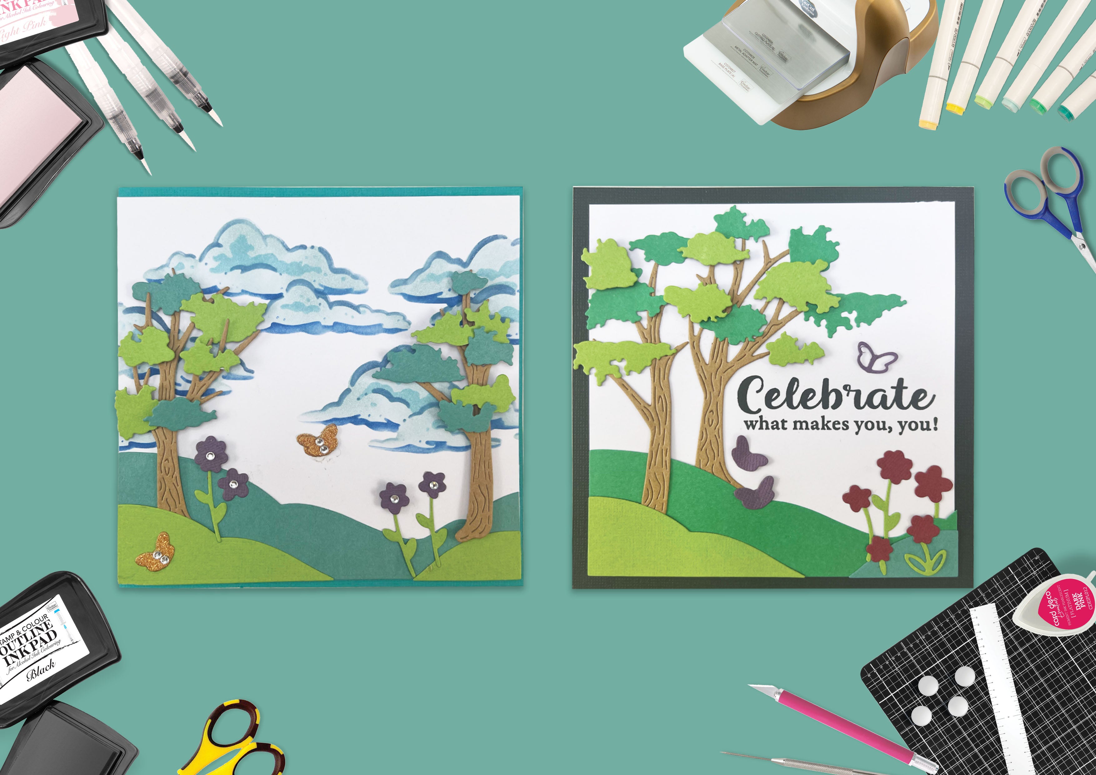 Couture Creations Colourful Moments dies spring scene