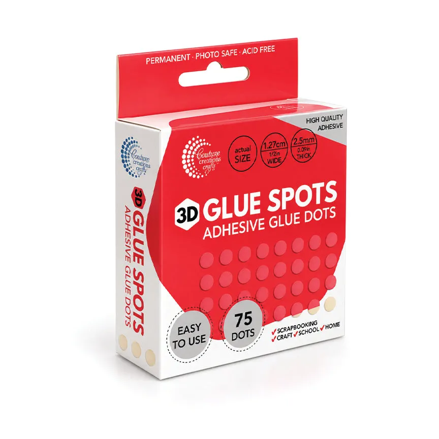 Couture Creations 3D Glue Spots limputer 1,27 cm 75 stk