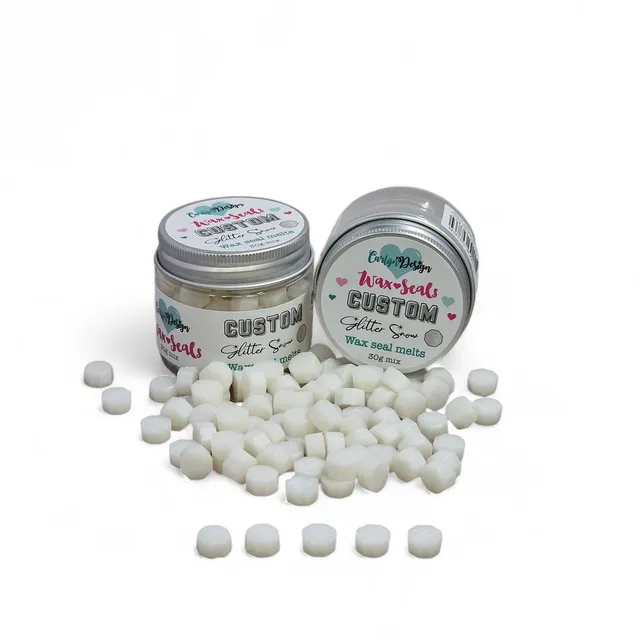 CarlijnDesign Glitter Snow CDWX-0088 voks 30 g hvit