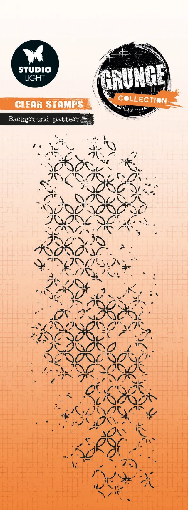 Studio Light Grunge Botanical Pattern clear stamp 51 mm