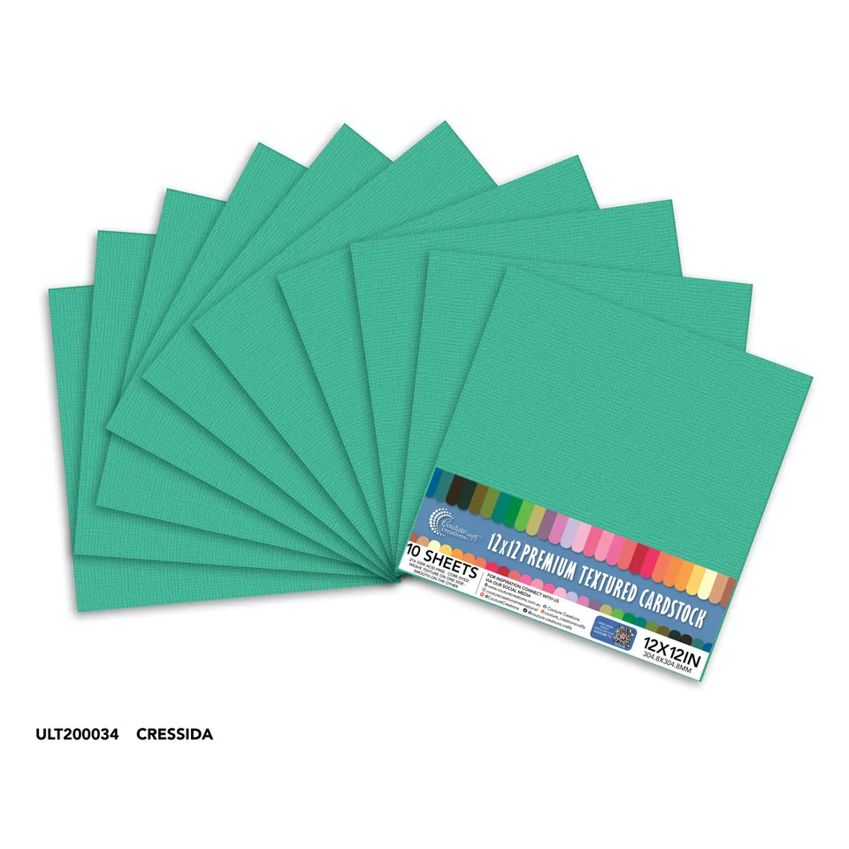 Couture Creations Cressida strukturkartong 12x12 10 ark 216 g