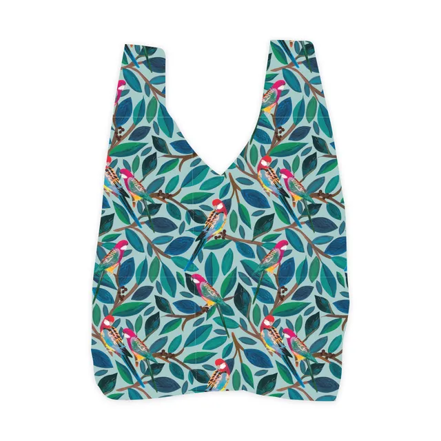 KaiserCraft Reusable Large Tote Bag handlenett Artistic Bird