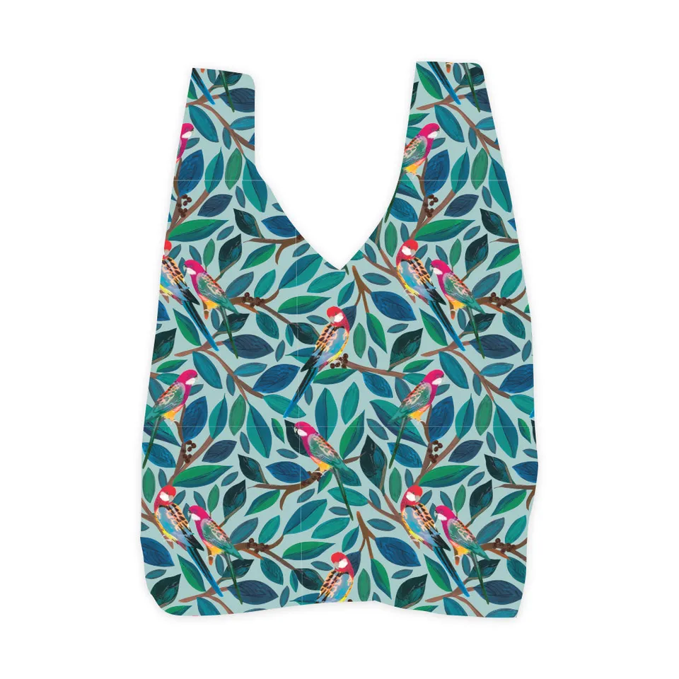 KaiserCraft Reusable Large Tote Bag handlenett Artistic Bird