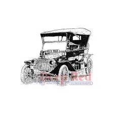 Korthobby Old Mail Truck stempel vintage postbil