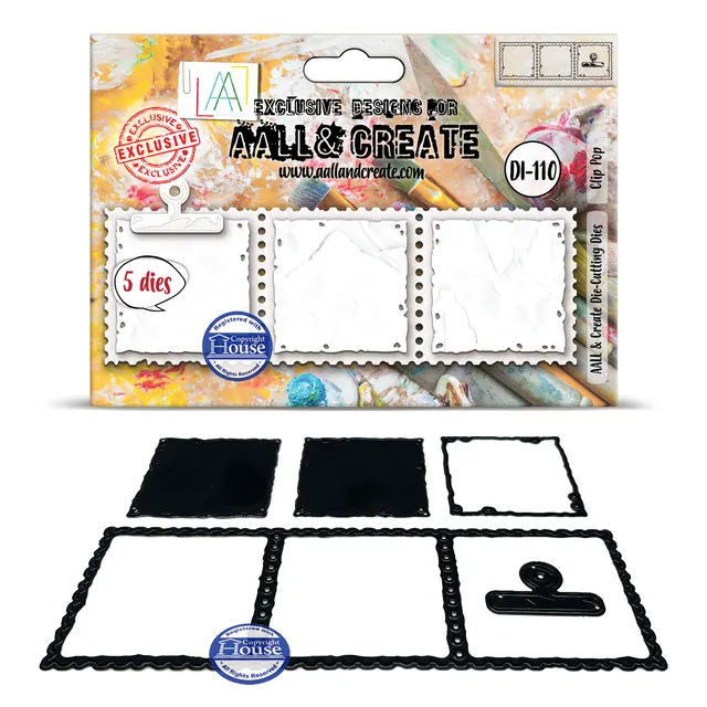 Aall and Create DI-110 Clip Pop dies 5-pk papir