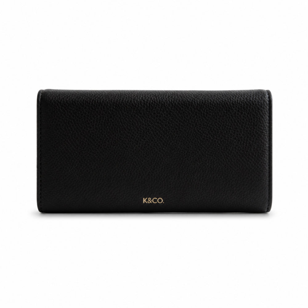 KaiserCraft K&Co Clasp Wallet lommebok skinn svart