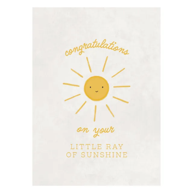 KaiserCraft Bubbles Ray of Sunshine gratulasjonskort blankt