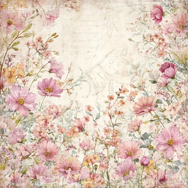 Reprint Hello Spring Summer Meadow papir 12x12