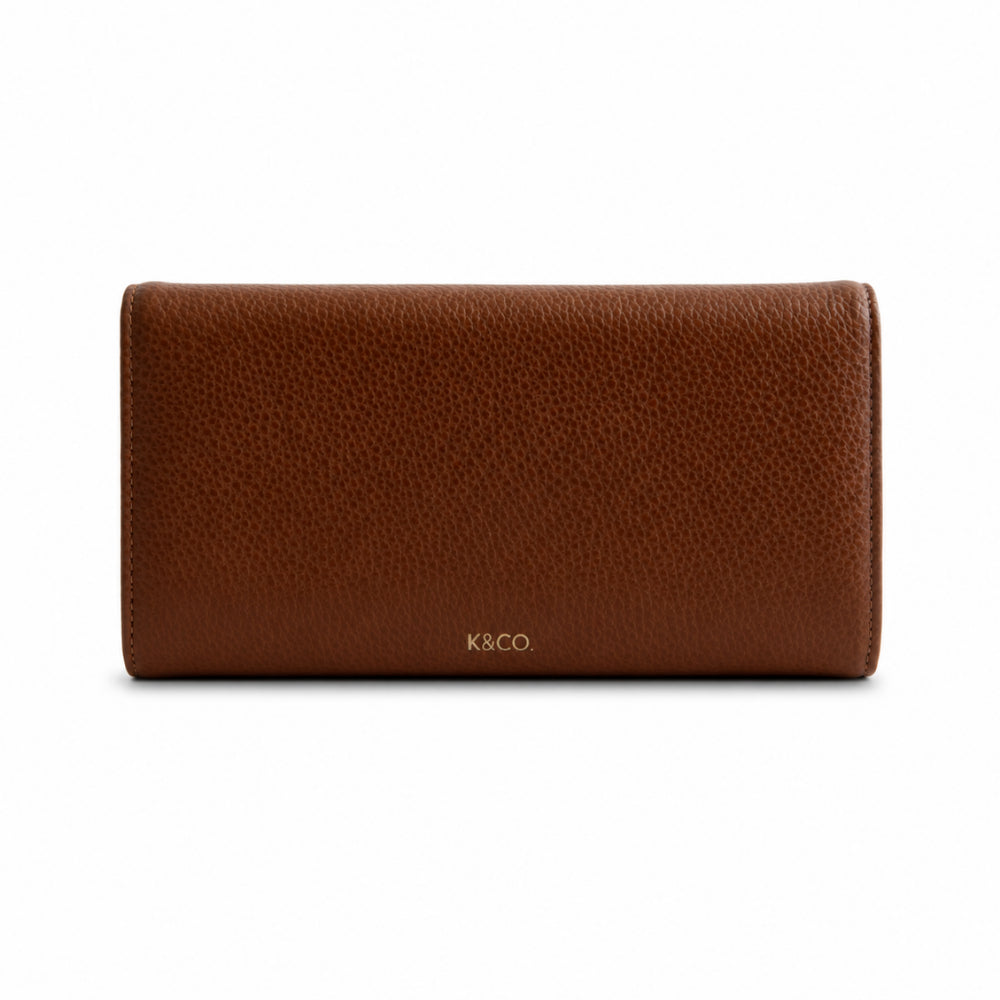 KaiserCraft K&Co lommebok skinn brun clasp