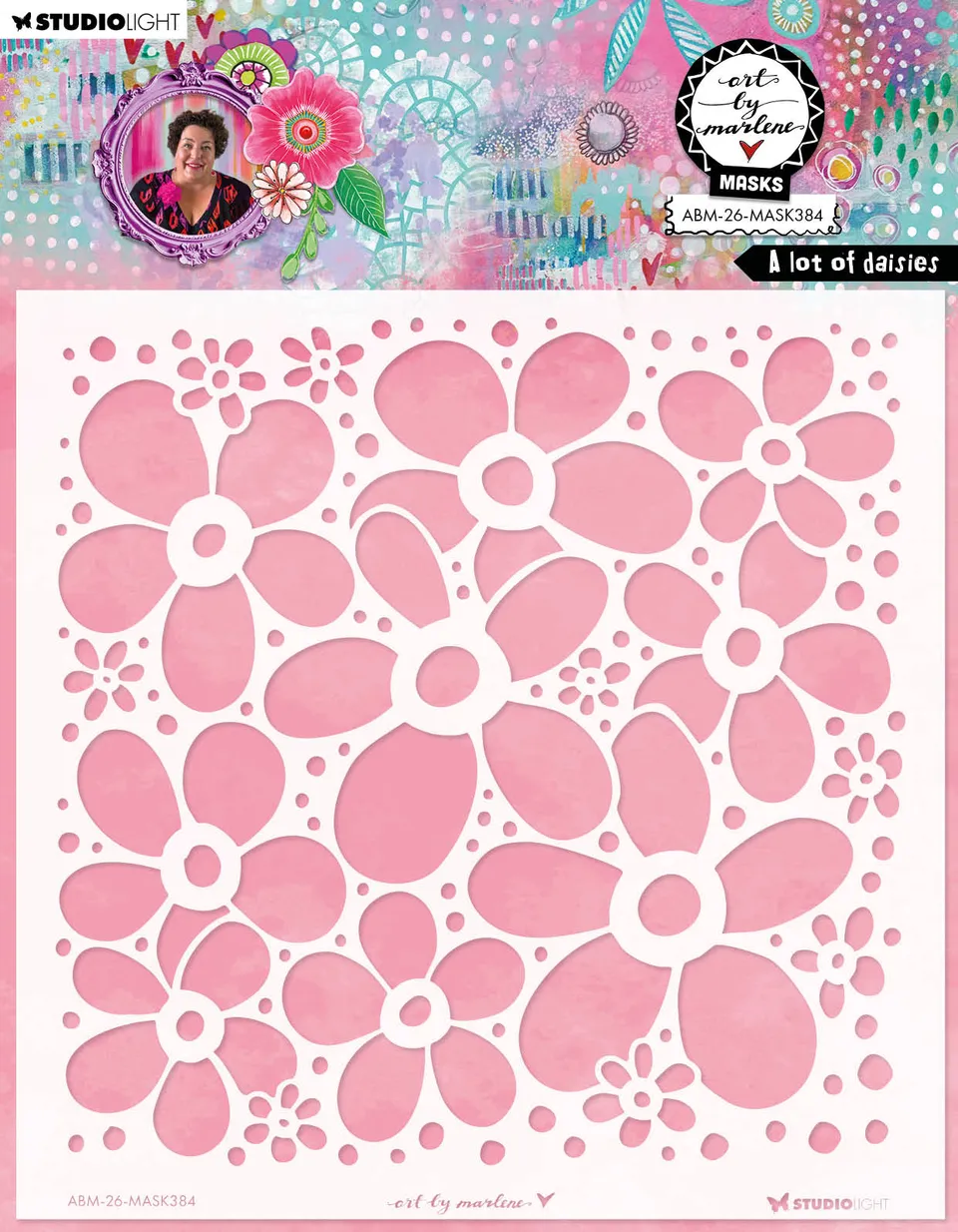 Art By Marlene 2026 Daisies sjablong tusenfryd
