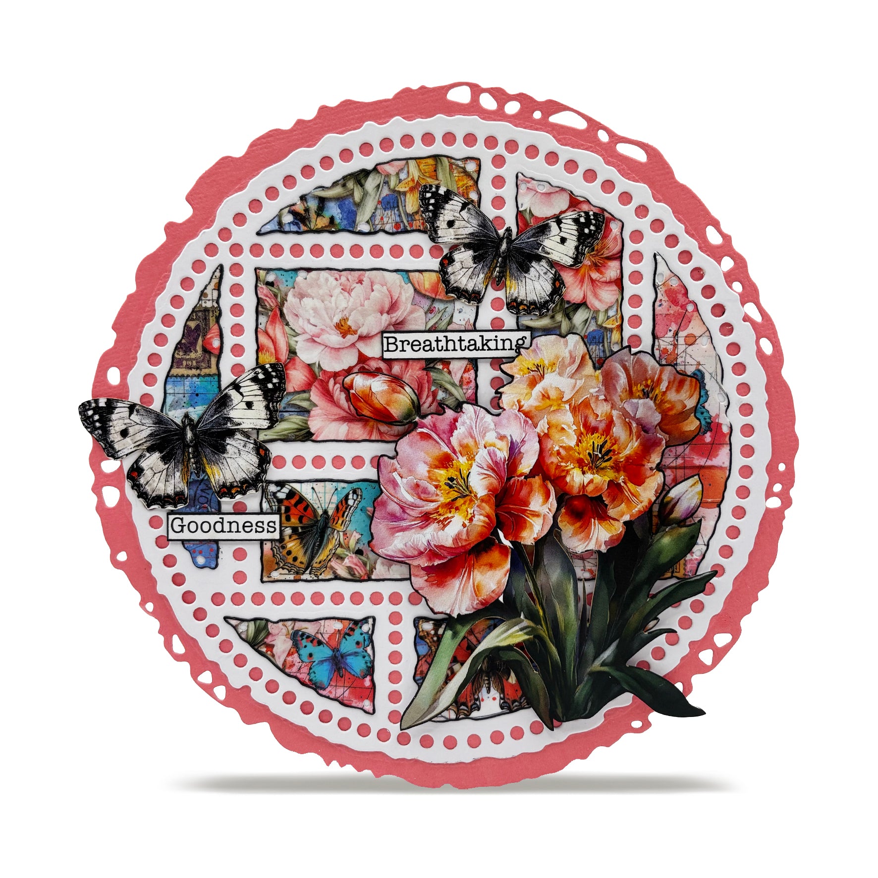 Aall and Create MT-144 Peonies Airmail washi tape 25mm 10m