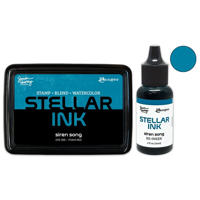 Simon Hurley Stellar stempelpute+refill Siren Song turkis