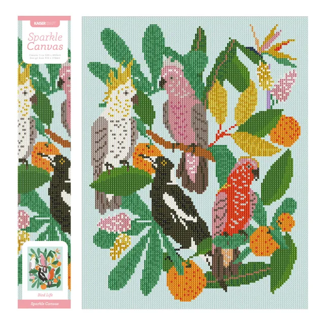 KaiserCraft Sparkle Kits Bird Life diamantmaling 40x50