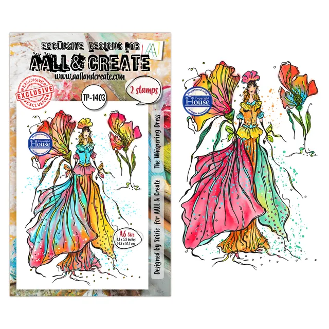 AALL & Create TP-1403 The Whispering Dress stempelsett A6