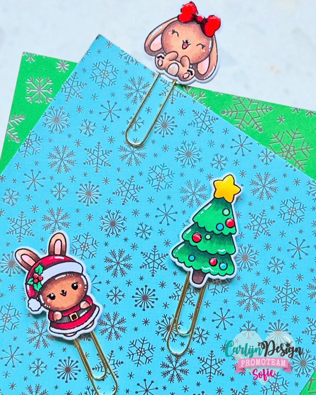 CarlijnDesign Vrohoholijk CDST-0151 stempel jul A6 kawaii