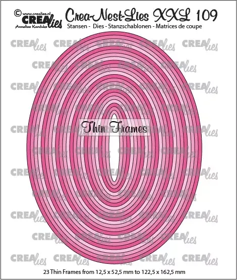 Crealies Crea-Nest-Lies XXL No.109 dies ovaler