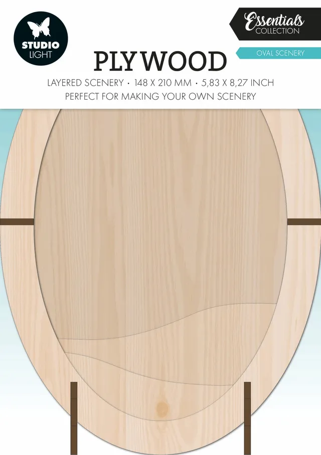 Studio Light Essentials kryssfiner Oval 148x210 mm