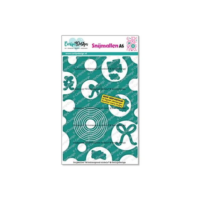 CarlijnDesign A6 sirkler CDSN-0399 dies juleutgave