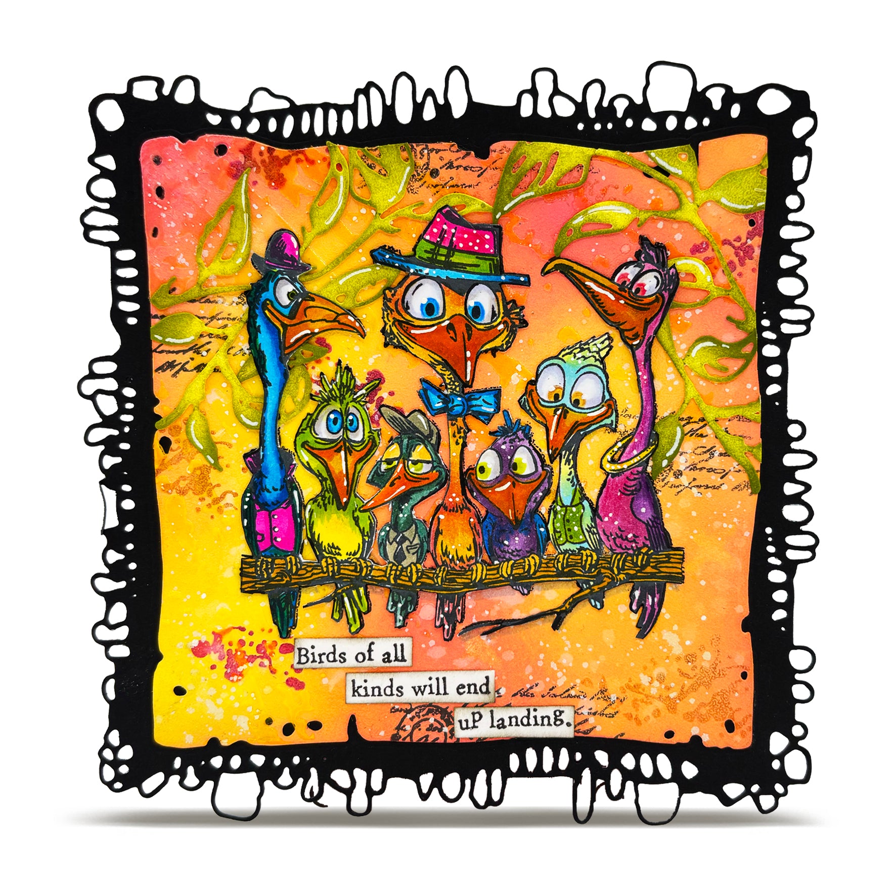 AALL & Create TP-1414 stempelsett Sir Chirps-a-Lot A6