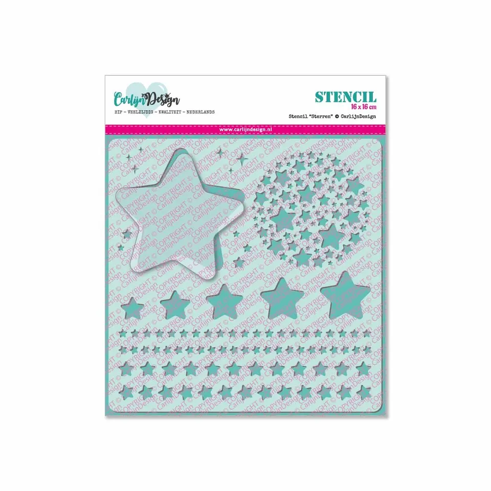 CarlijnDesign Sterren CDSC-0005 sjablong stjerner