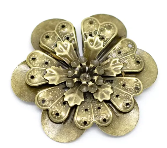 Korthobby Blomst bronse metallblomst pynt