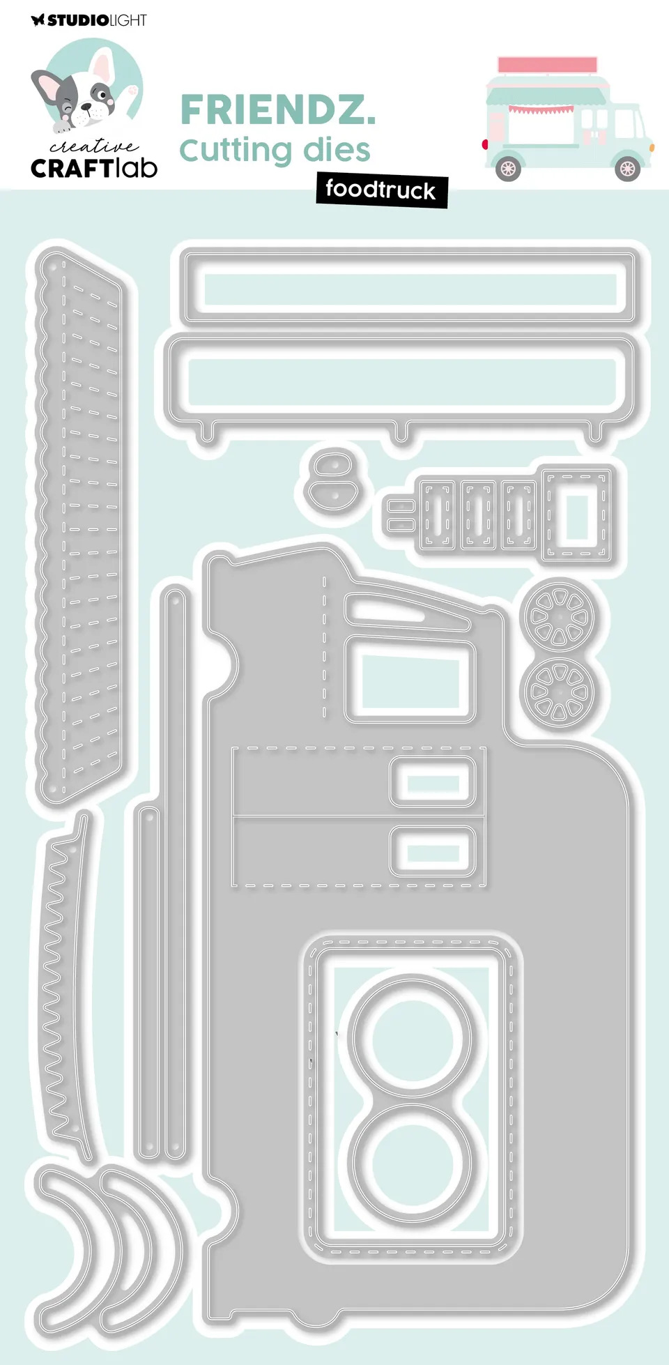 Creative Craftlab Friendz Foodtruck dies 212x118 mm