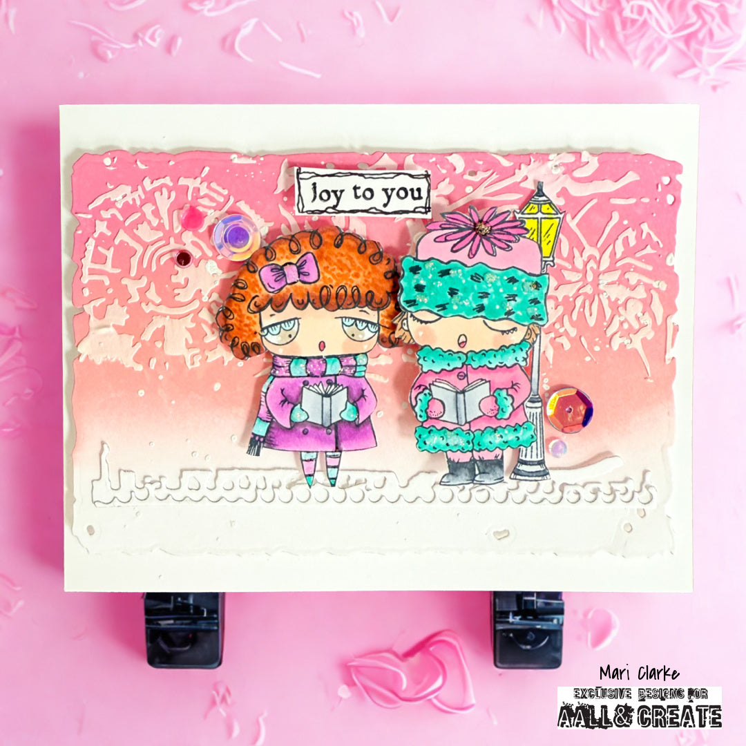 AALL & Create PC-253 Drip Pulse sjablong 15x15 cm drypp