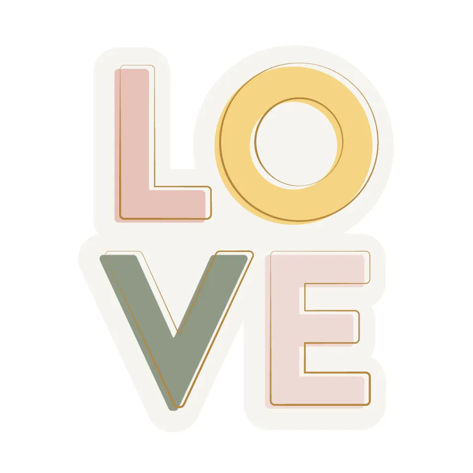 KaiserCraft Lemonade kort Love 13x18 cm folie