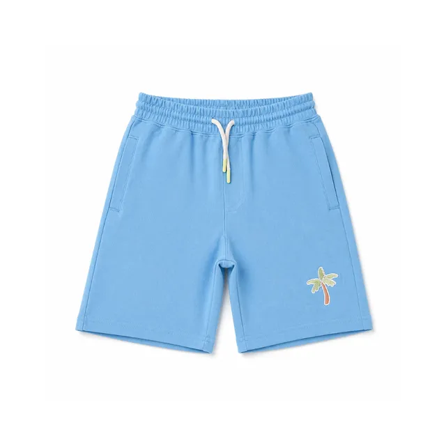 KaiserCraft Good Vibes Boys fleeceshorts Blue Palm