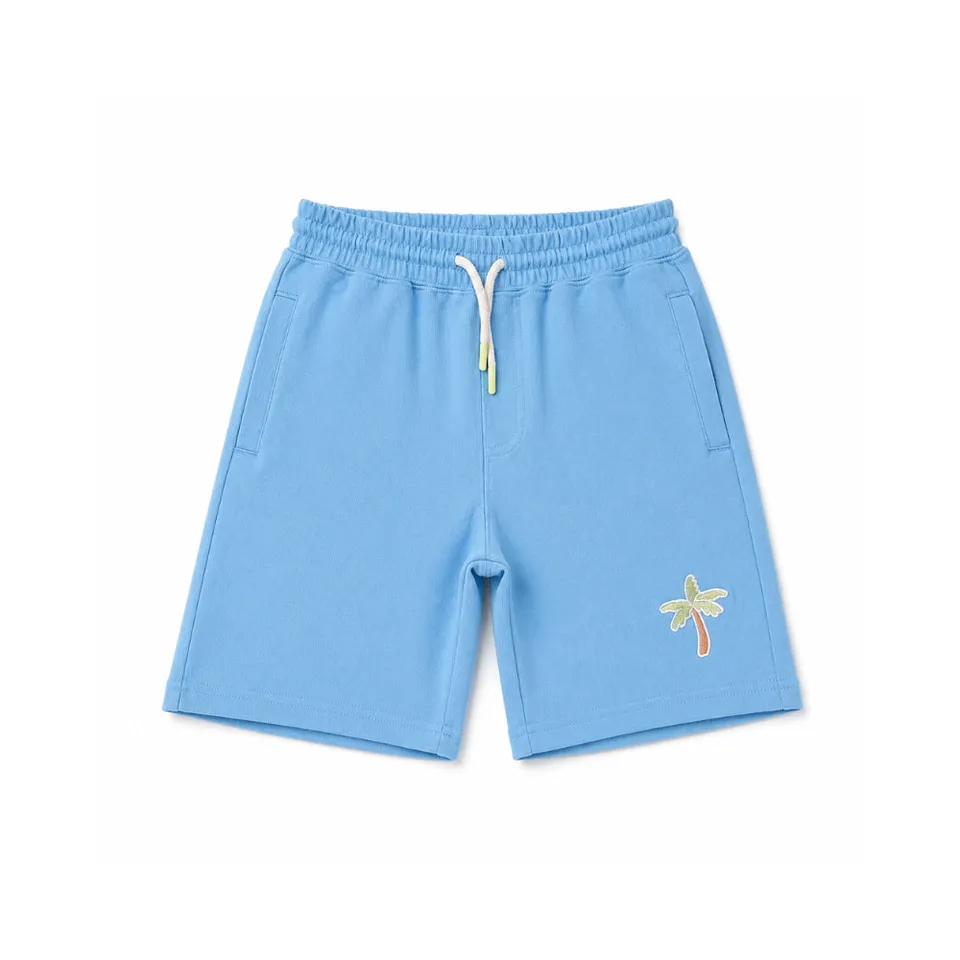 KaiserCraft Good Vibes Boys fleeceshorts Blue Palm