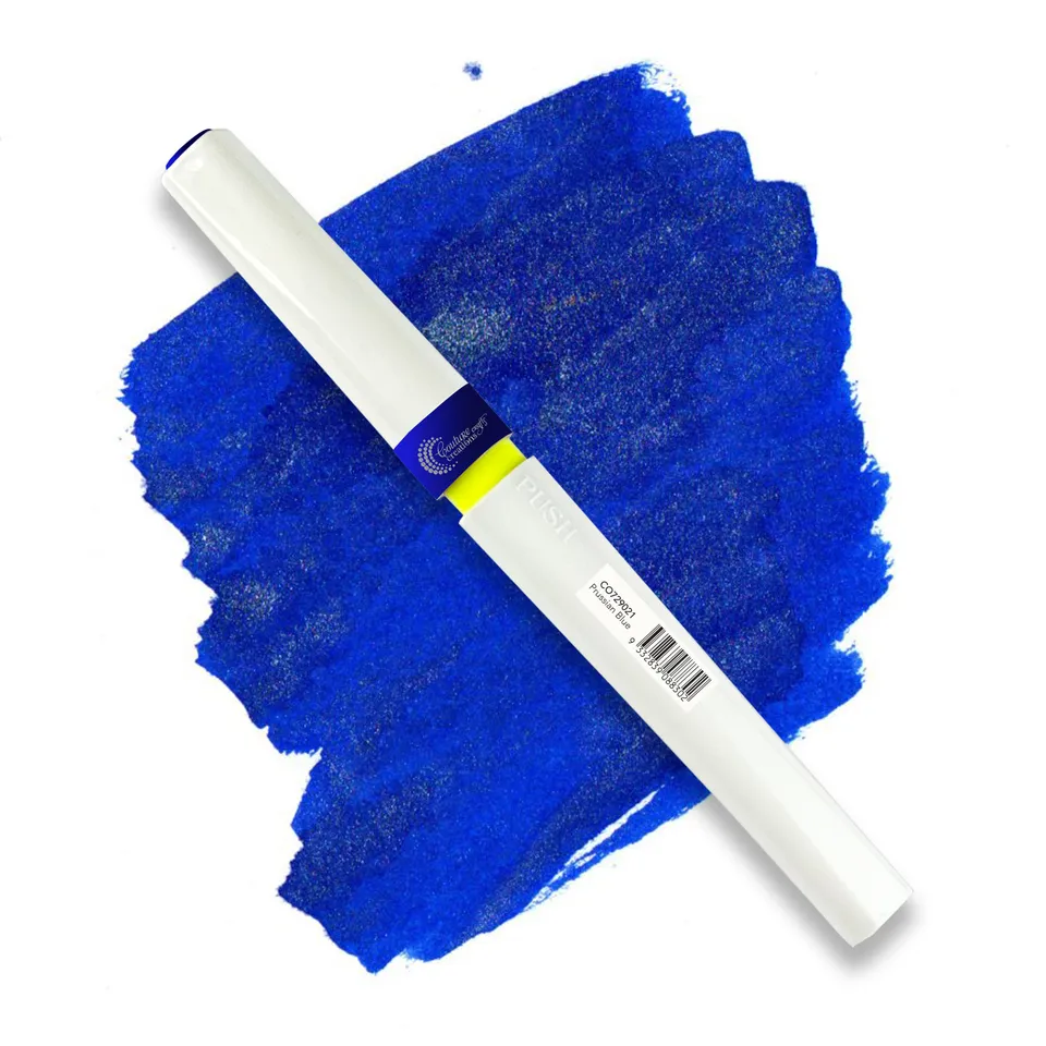 Couture Creations Winkles glitter brush marker prussian blue