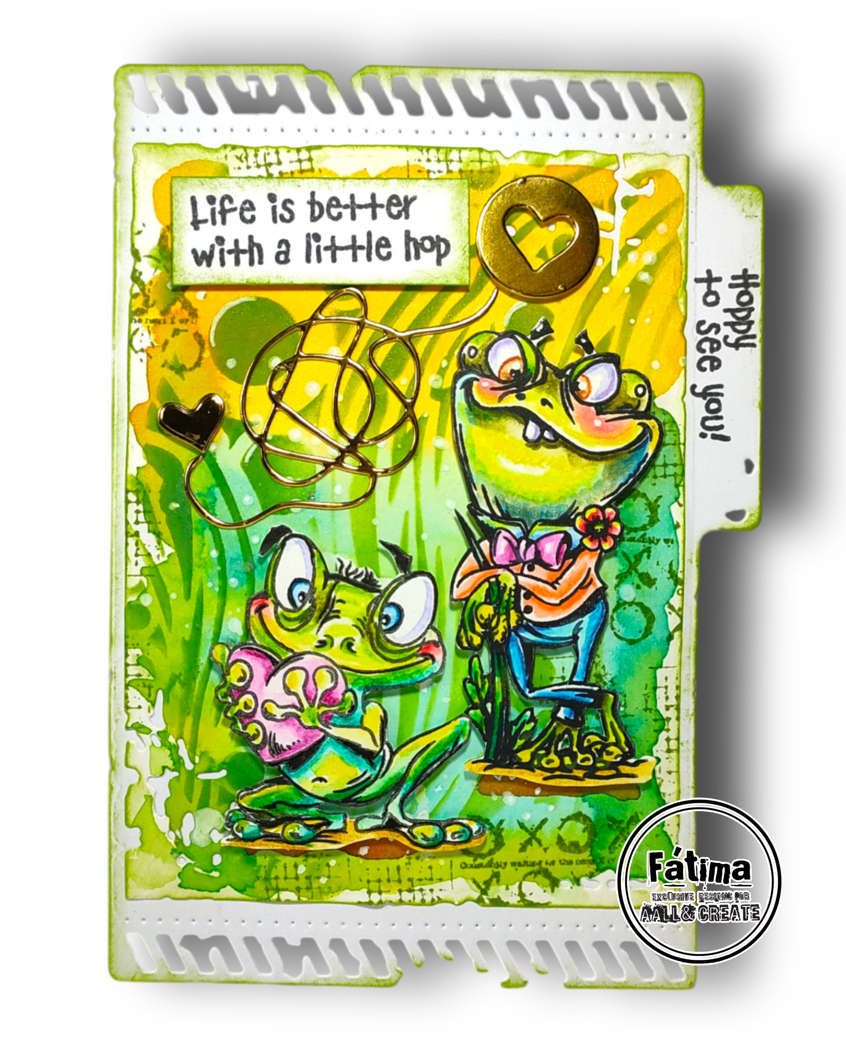 AALL & Create TP-1406 stempelsett Un-frog-gettable A6 frosk