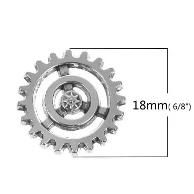 Korthobby Tannhjul 16 metallpynt steampunk