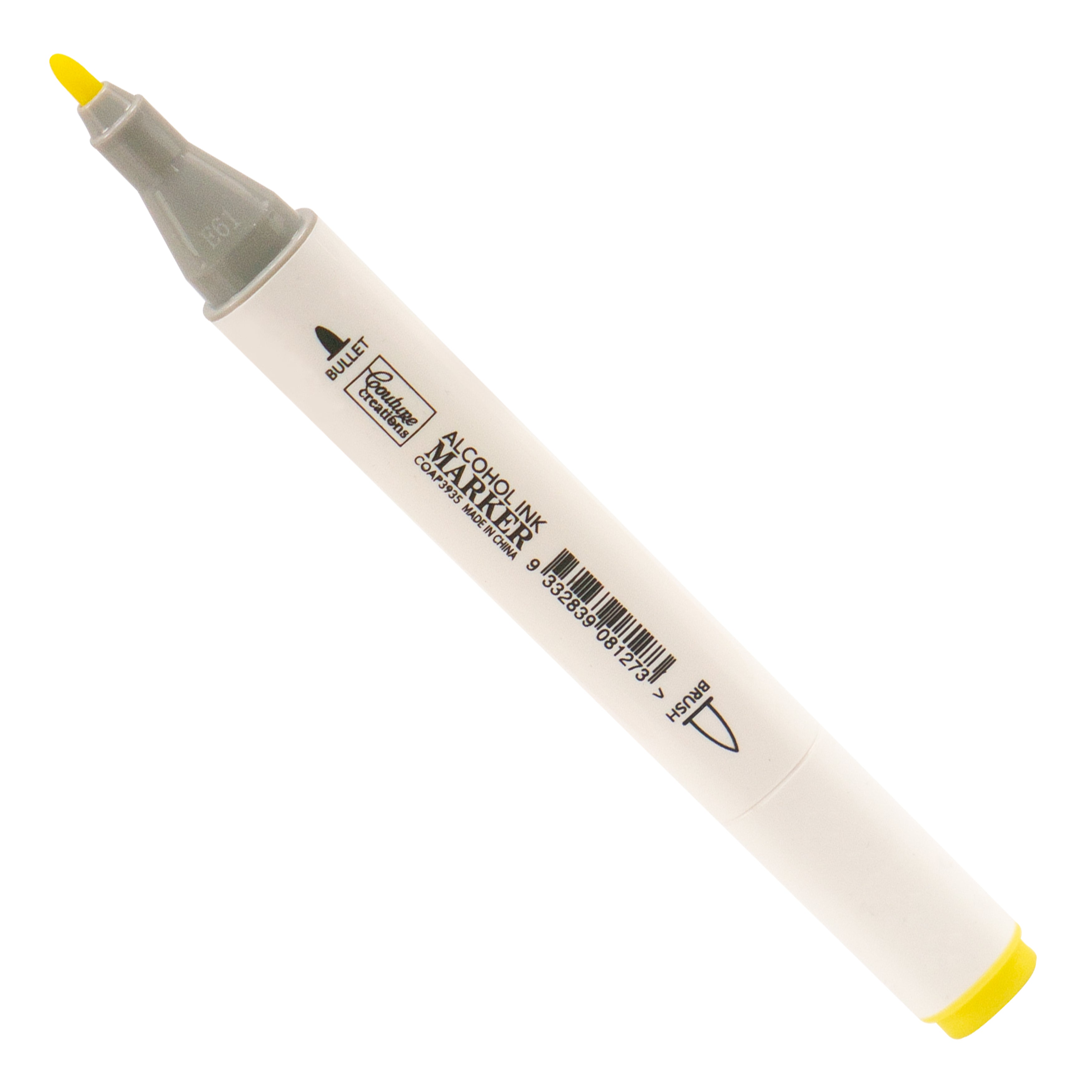 Couture Creations Twin Tip Bright Yellow tusj gul dobbel spiss