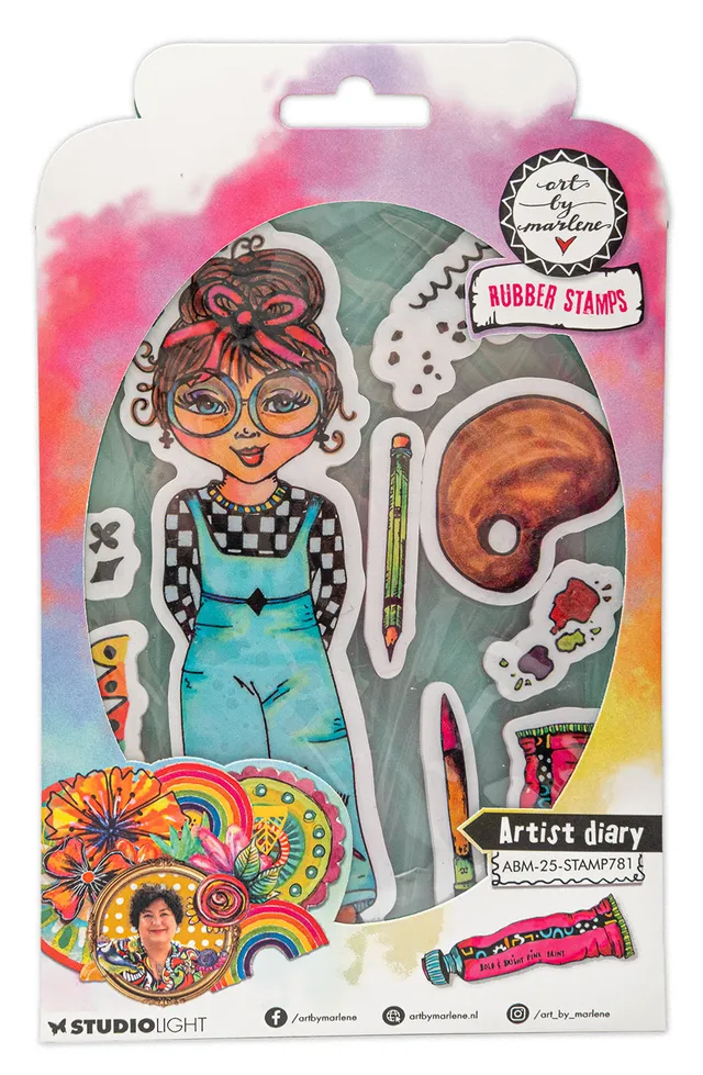 Studio Light Art by Marlene Artist Diary clingstempel 120x170 mm