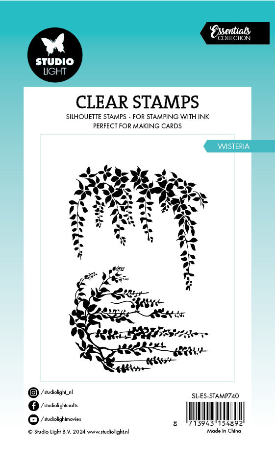 Studio Light Essentials Wisteria clear stamp blomster