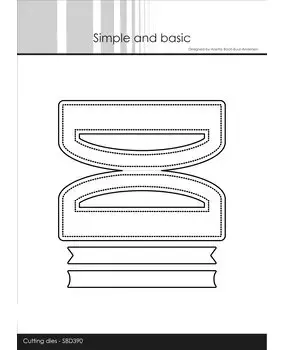 Simple and Basic Treatbag Topper Banner dies