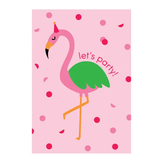 KaiserCraft Summer Springs Party Flamingo gratulasjonskort