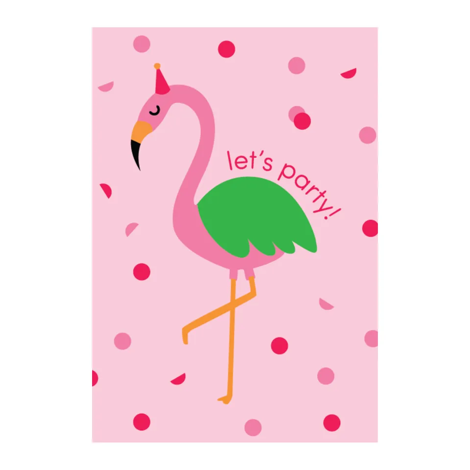 KaiserCraft Summer Springs Party Flamingo gratulasjonskort
