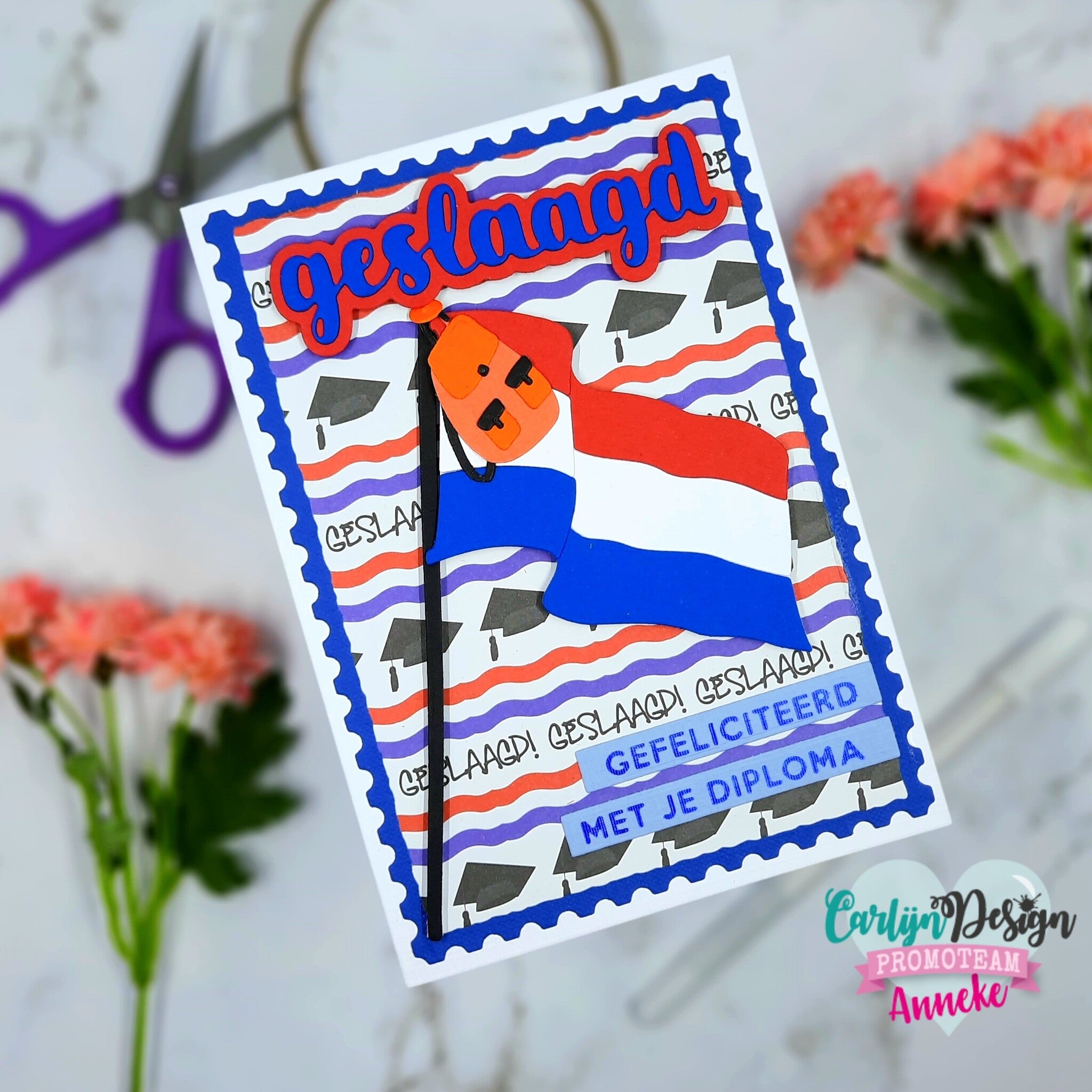 CarlijnDesign CDSN-0261 dies geslaagd vlag ryggsekk