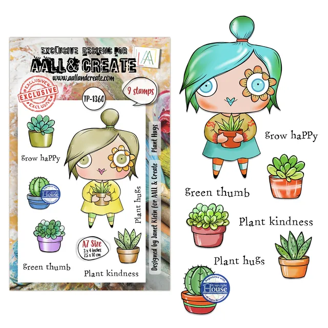 AALL & Create TP-1360 Plant Hugs stempelsett A7