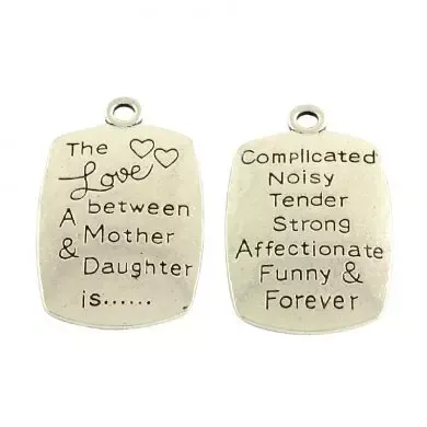 Korthobby Love Mother & Daughter stempel tekst
