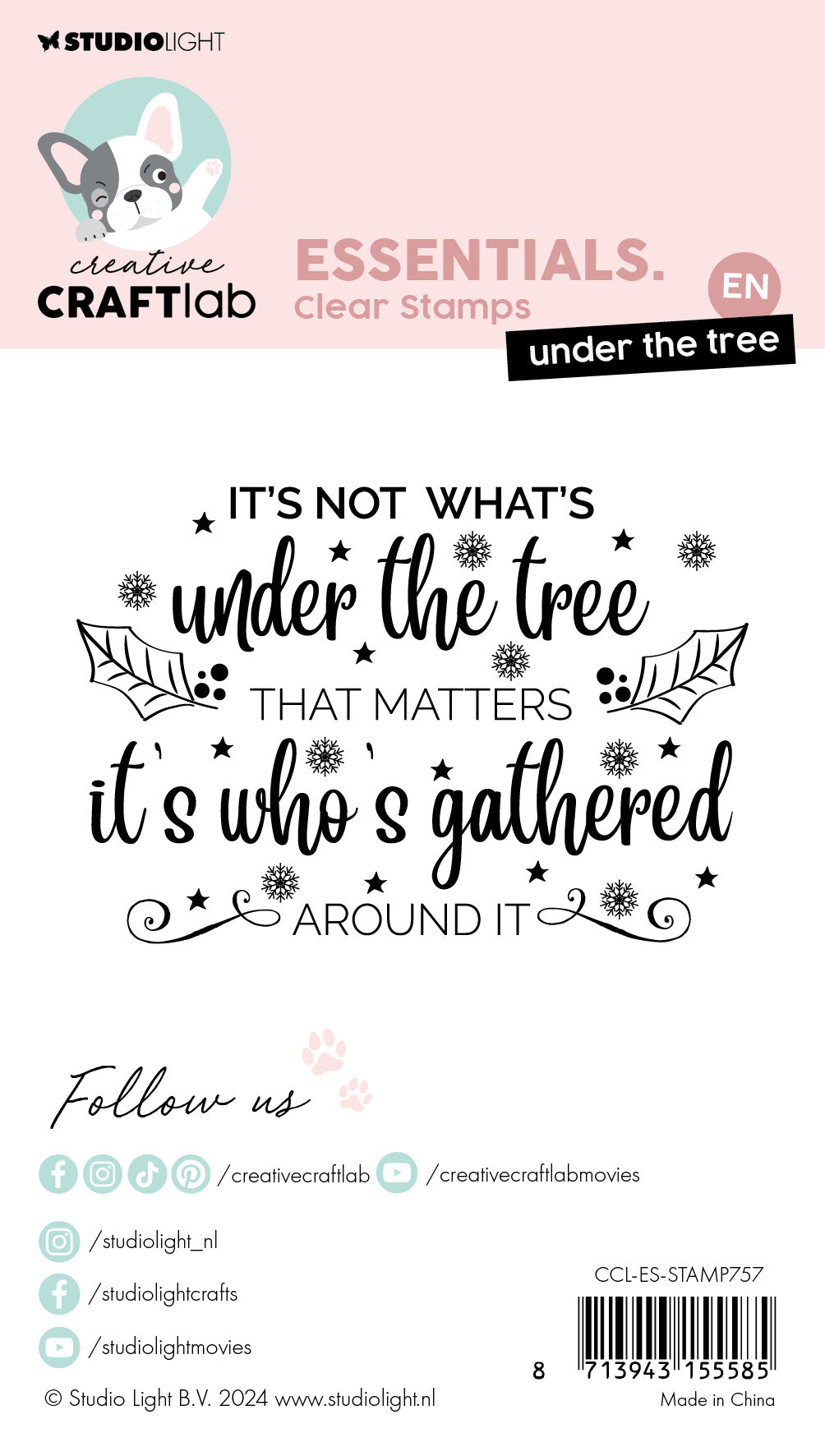 Creative Craftlab Essentials Under the Tree stempel jul