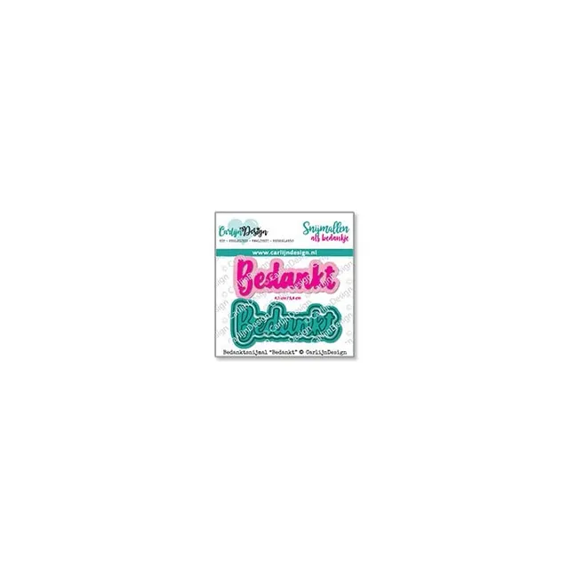 CarlijnDesign Bedankt CDBS-0007 dies takk 4,7 cm