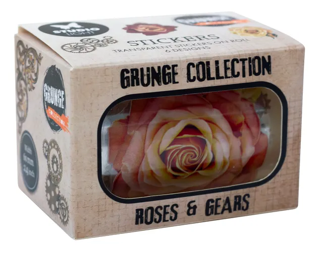 Studio Light Grunge Vintage Roses klistremerker 5 meter