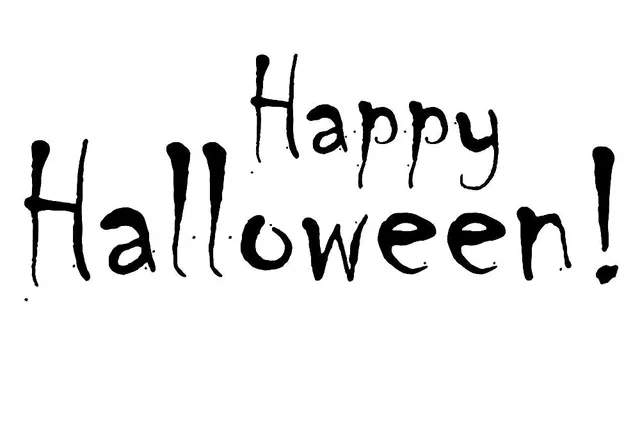 Papirglede Happy Halloween digitalt stempel 2 filer kort
